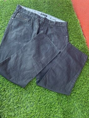 INC International Concepts Black Slim Straight Jeans